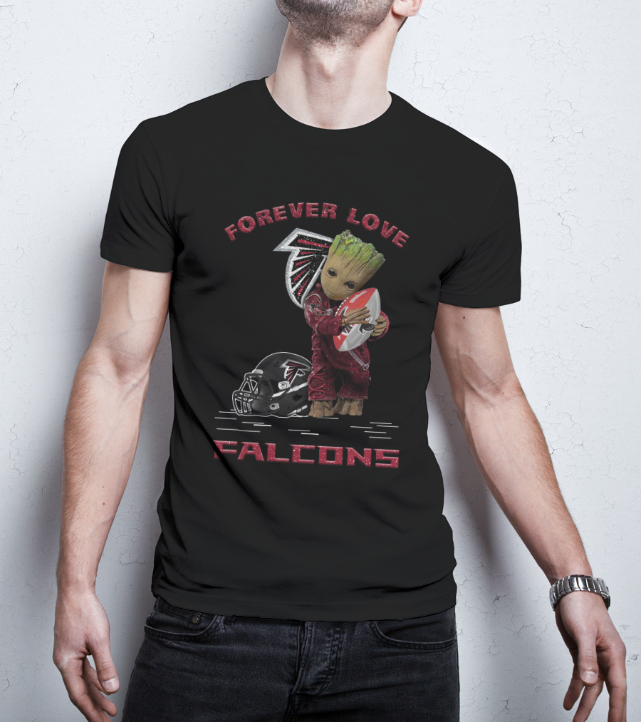 Forever Love Falcons Groot Football Atlanta T-Shirt