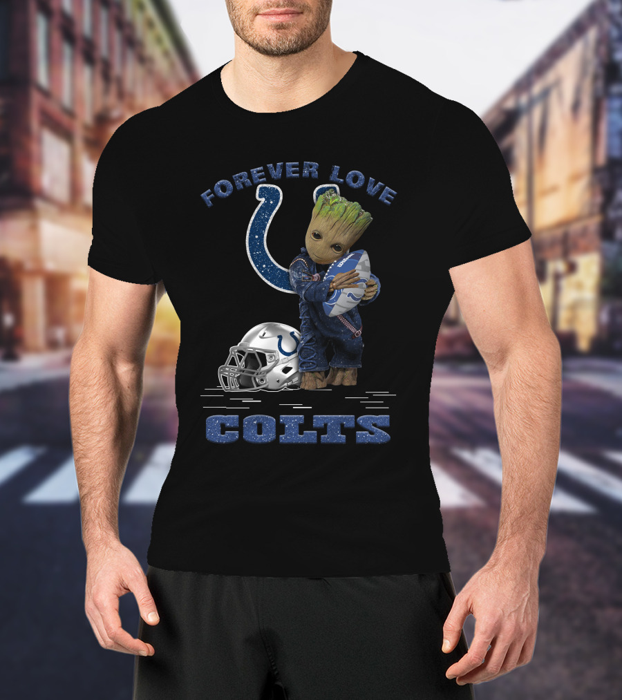 Forever Love Groot Indianapolis Colts Football T-Shirt