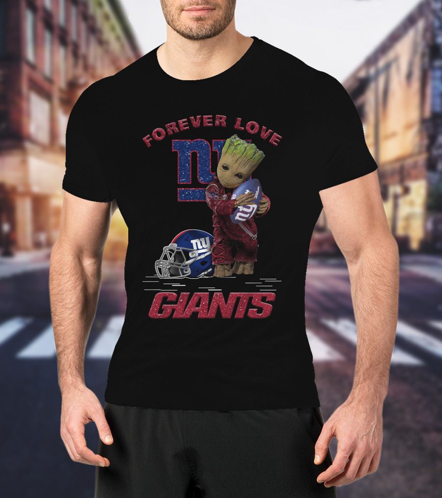 Forever Love Groot New York Giants T-Shirt