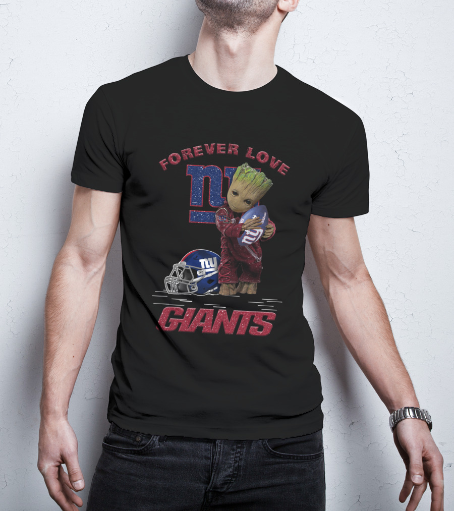 Forever Love Groot New York Giants T-Shirt