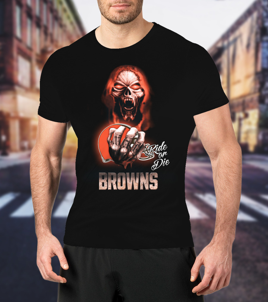 Browns Nfl Cleveland Ride Or Die 146 Hd0008 T-Shirt