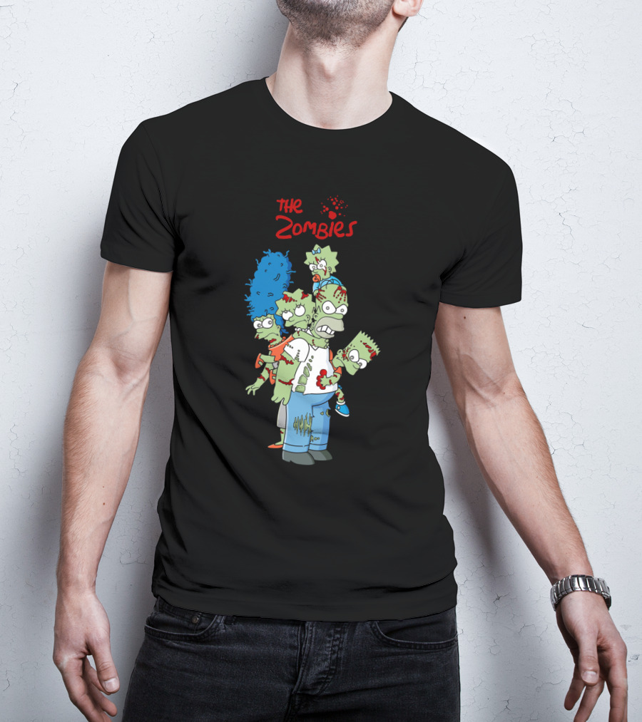 The Zoombies Family Parody Undead Springfield Icons T-Shirt