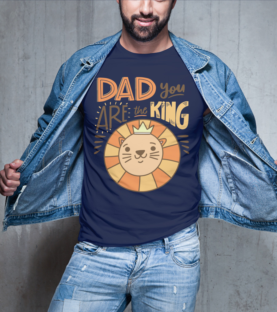 Dad You Are The King Lion With Crown T-Shirt