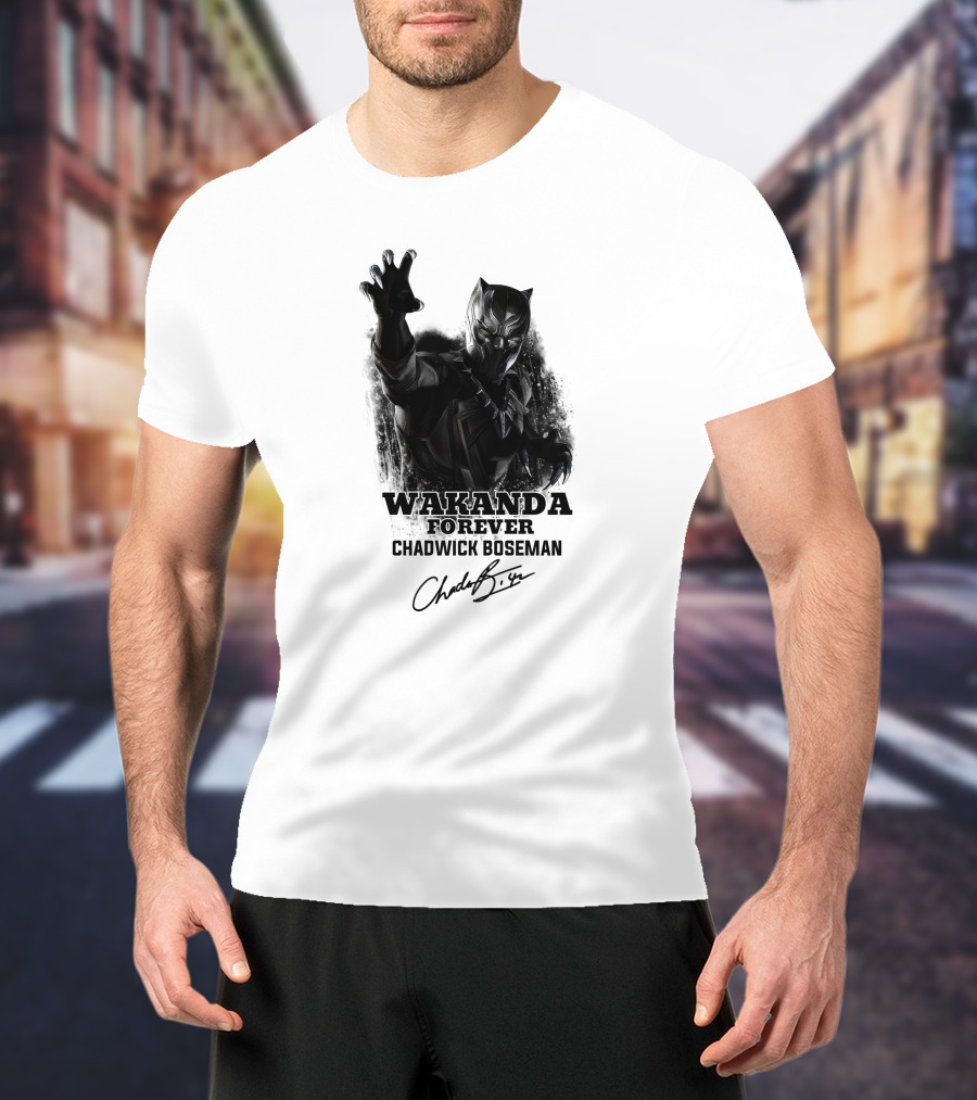 Wakanda Forever Chadwick Boseman T-Shirt