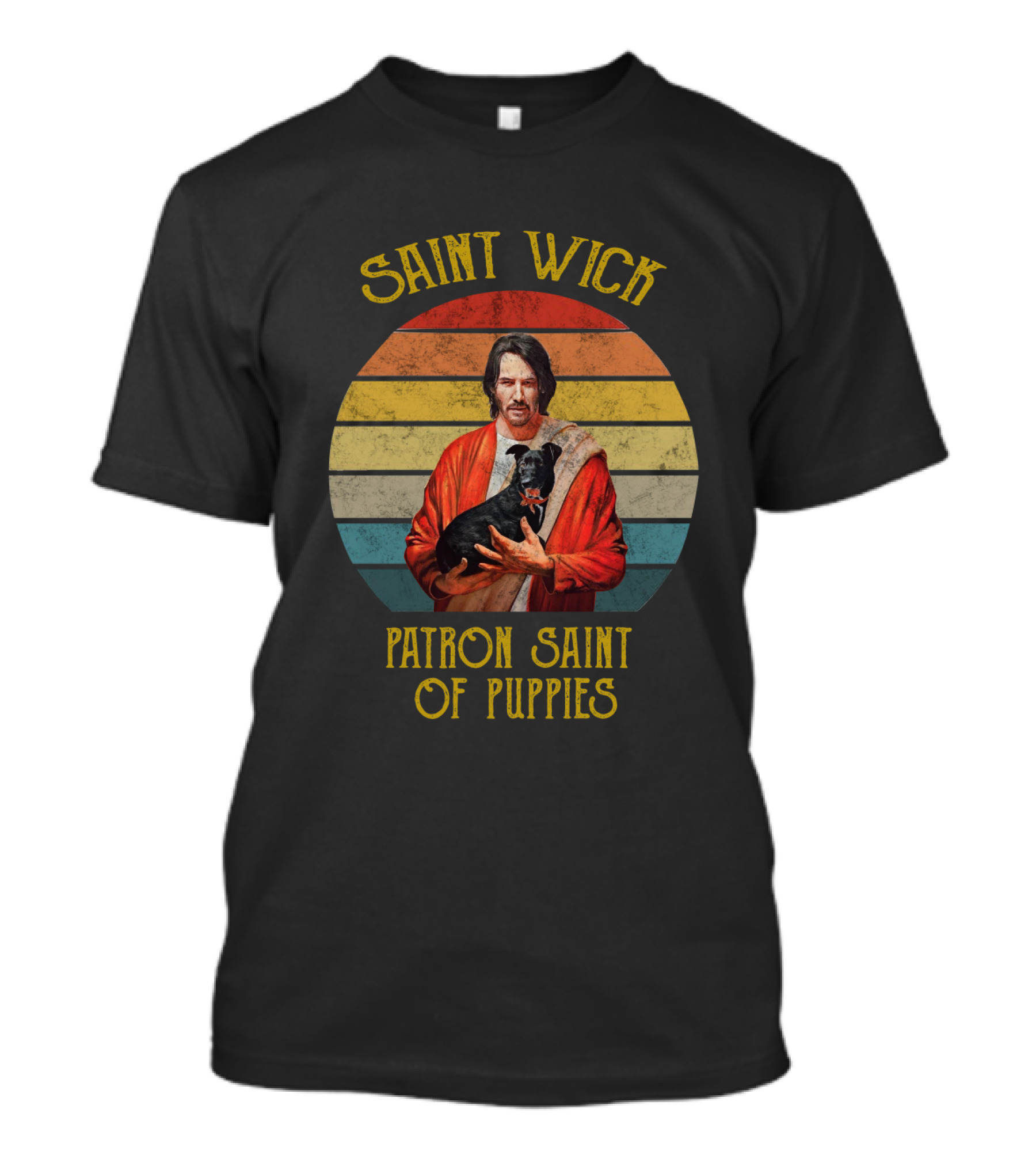 Saint Wick Patron Saint Of Puppies T-Shirt