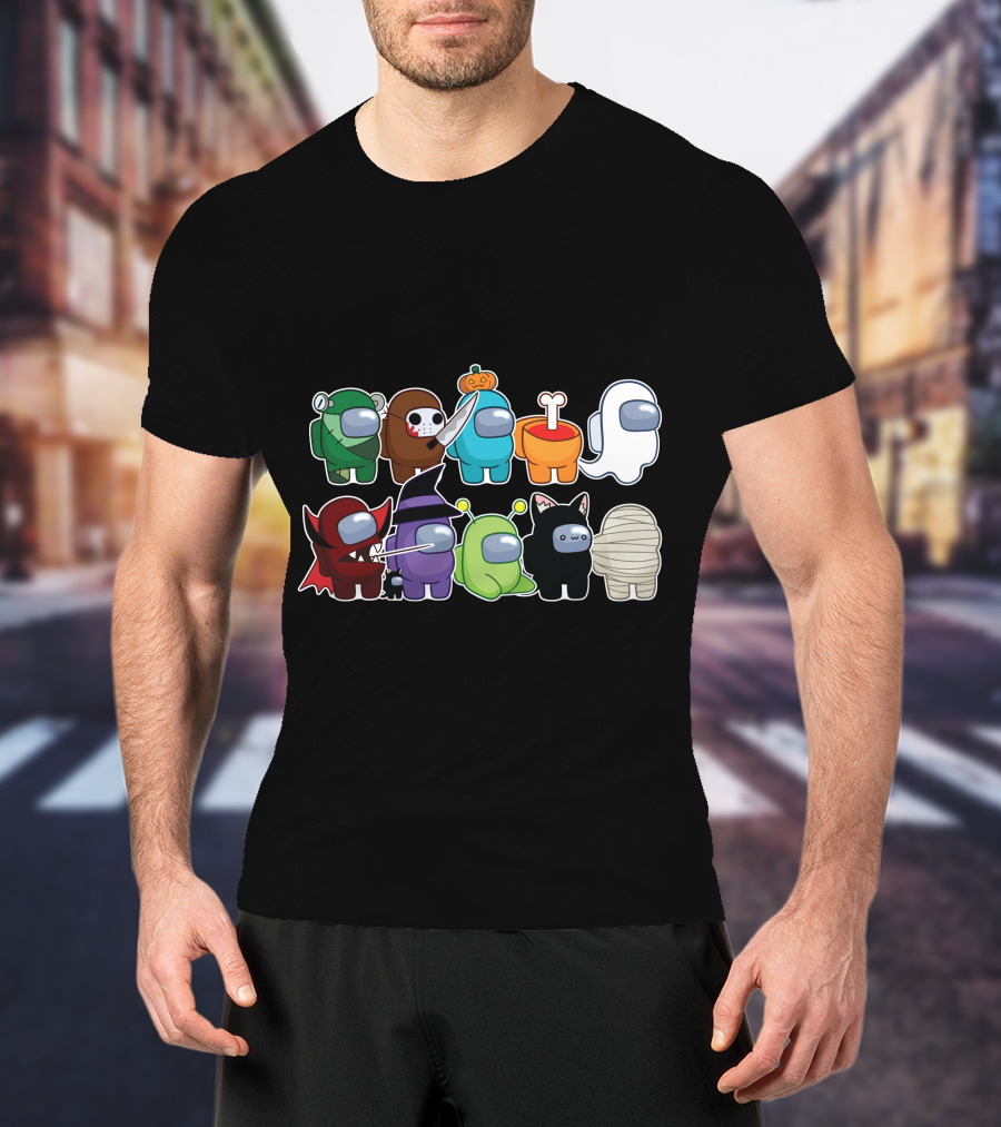 Among Us Halloween Crewmates Costume Collection T-Shirt
