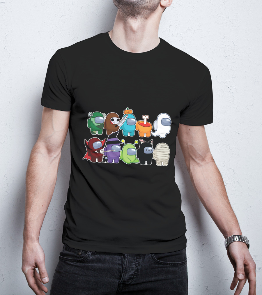 Among Us Halloween Crewmates Costume Collection T-Shirt