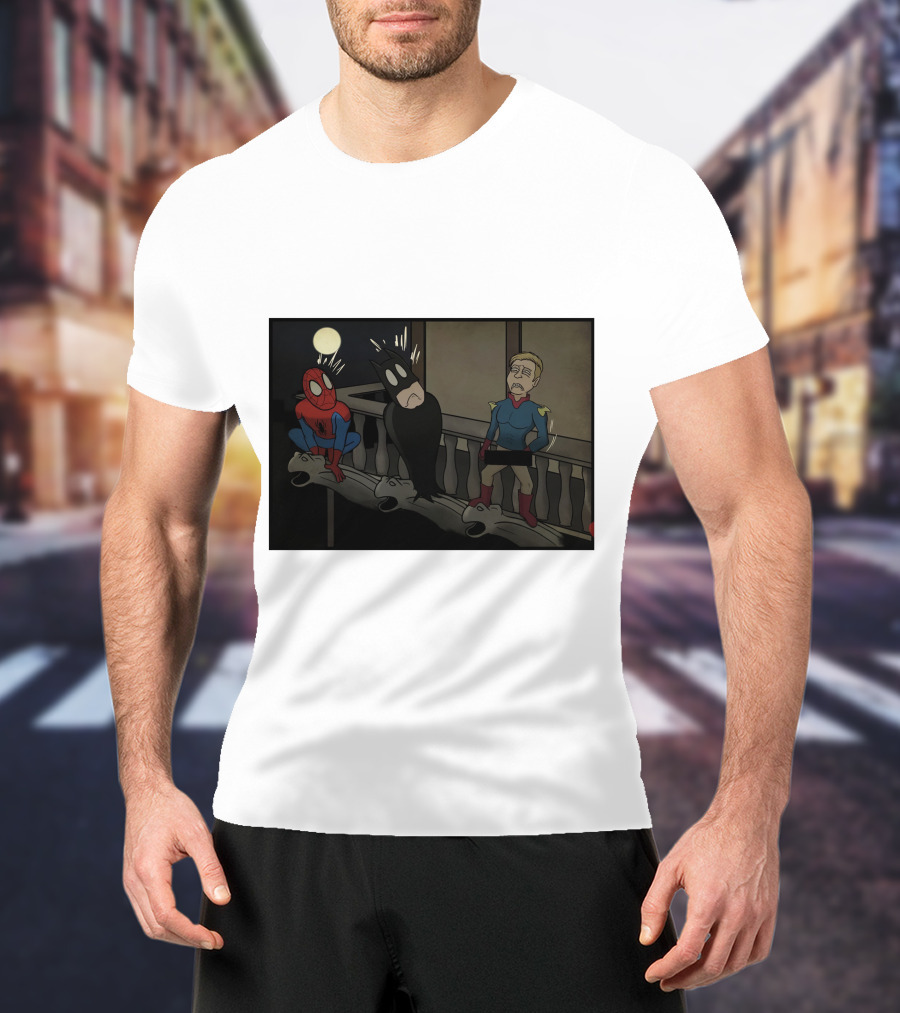 I Can Do What Ever I Want Superheroes On Balcony At Night T-Shirt