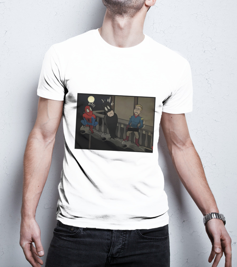 I Can Do What Ever I Want Superheroes On Balcony At Night T-Shirt