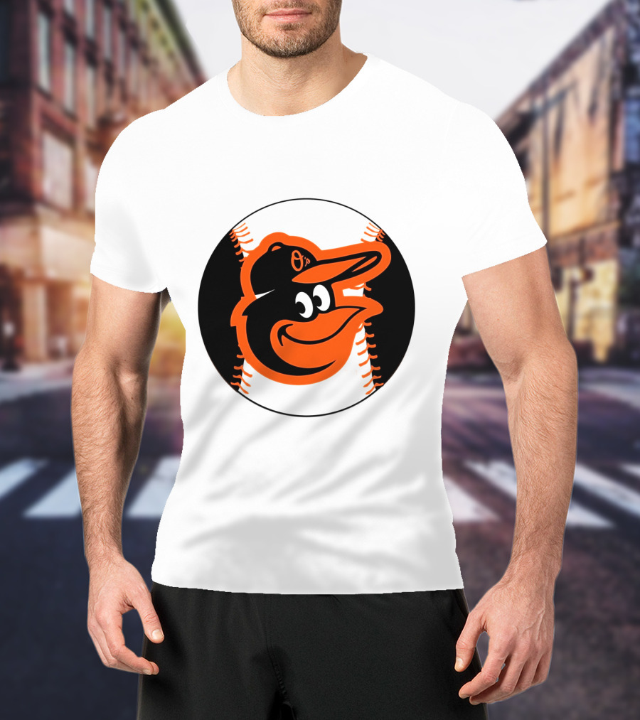 Orioles Baseball Logo Hot Dog Race Fun T-Shirt