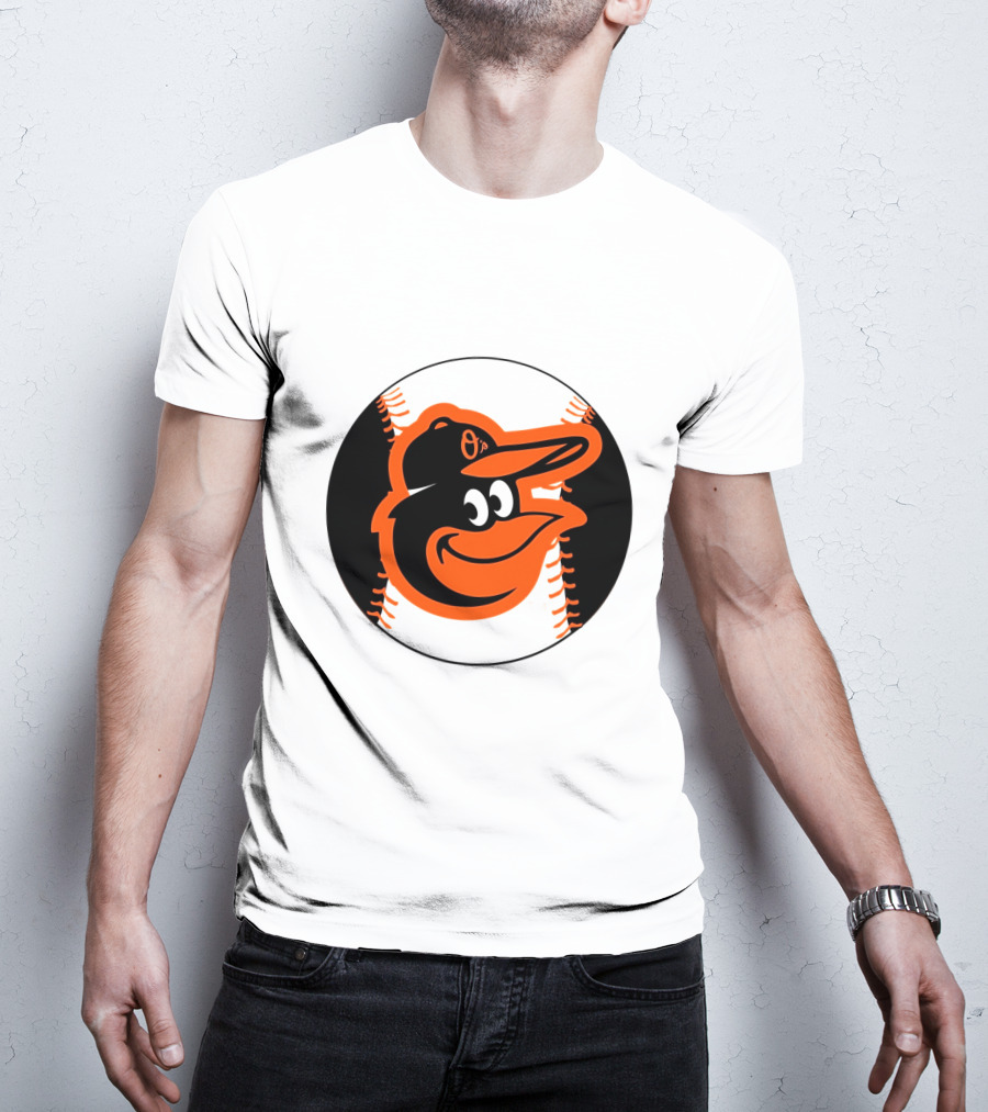 Orioles Baseball Logo Hot Dog Race Fun T-Shirt