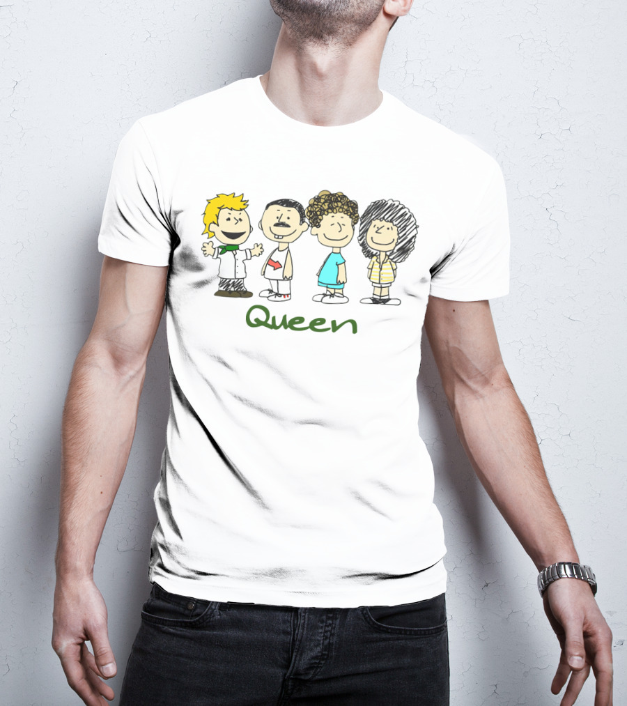 Peanuts Characters Dressed As Queen Band Members T-Shirt
