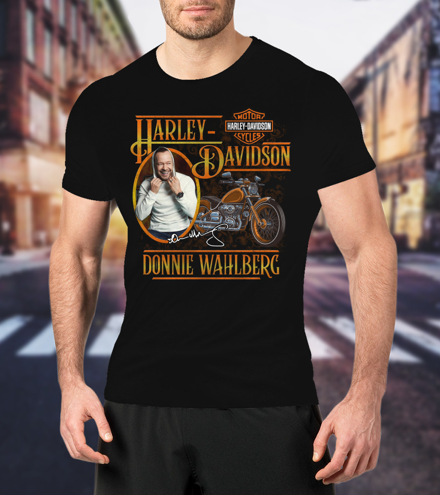 Harley Davidson Motorcycles Donnie Wahlberg Signature Collection T-Shirt