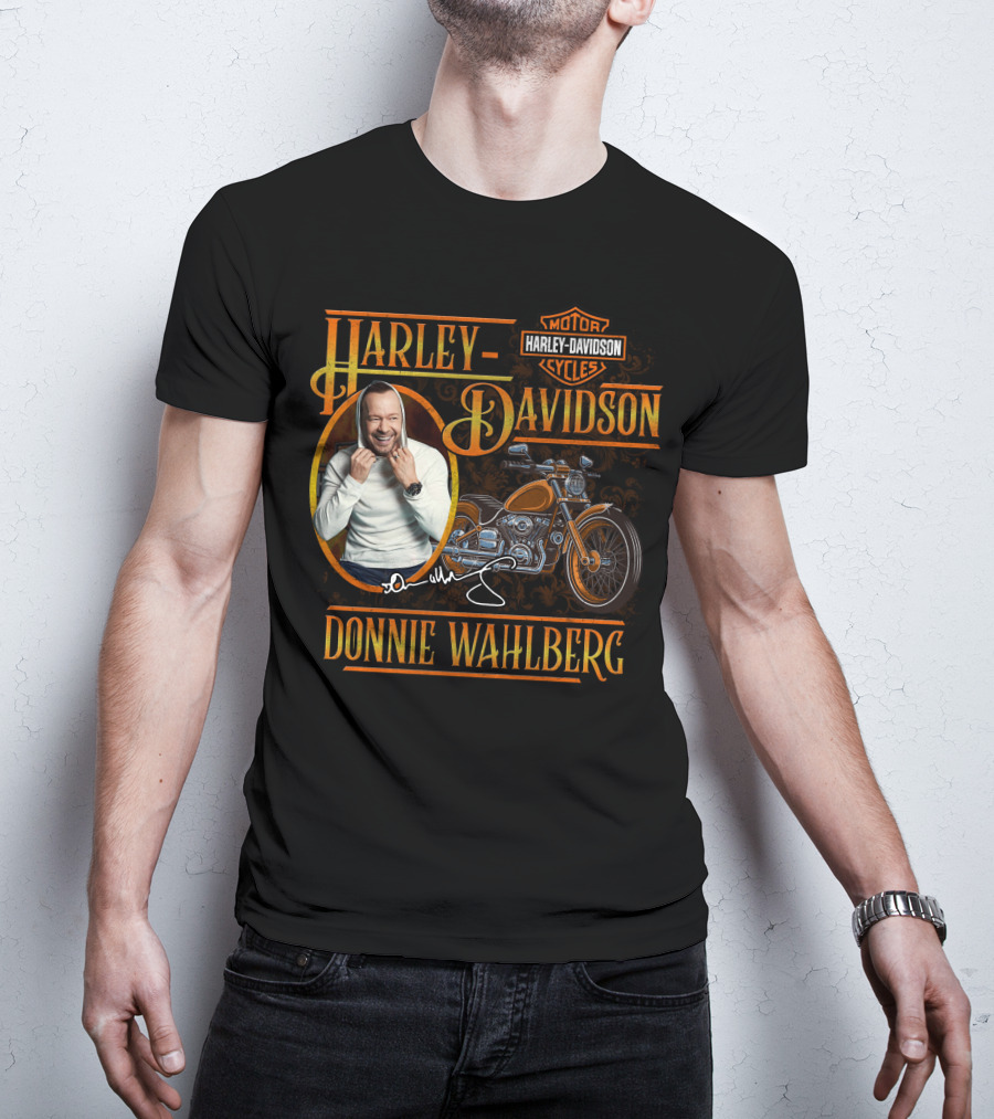 Harley Davidson Motorcycles Donnie Wahlberg Signature Collection T-Shirt