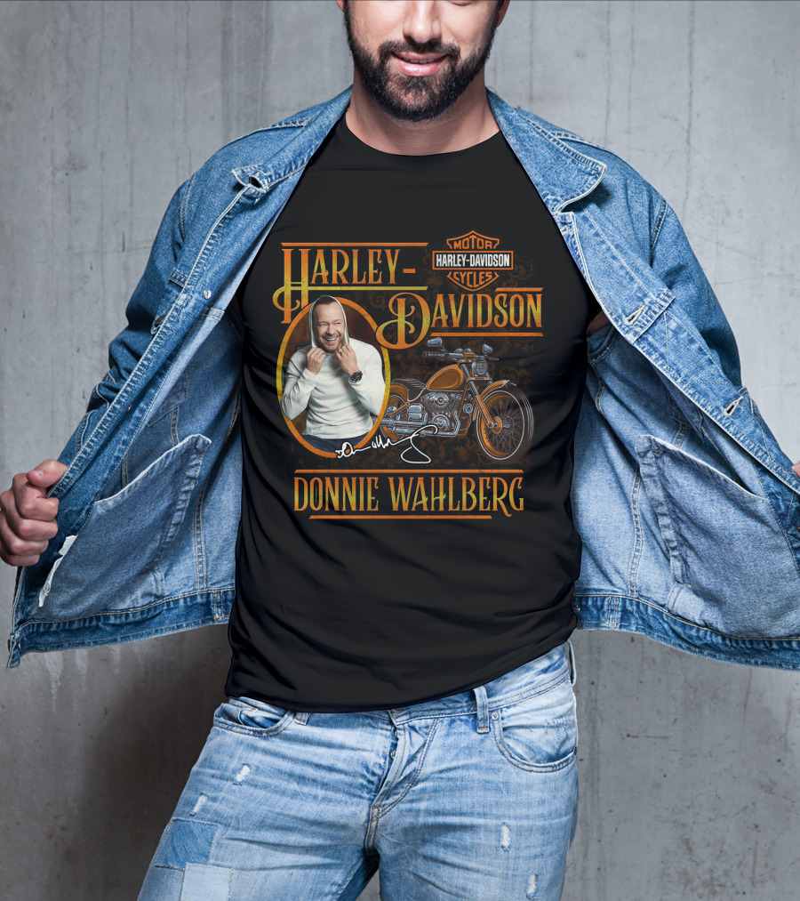 Harley Davidson Donnie Wahlberg Motor Cycles T-Shirt