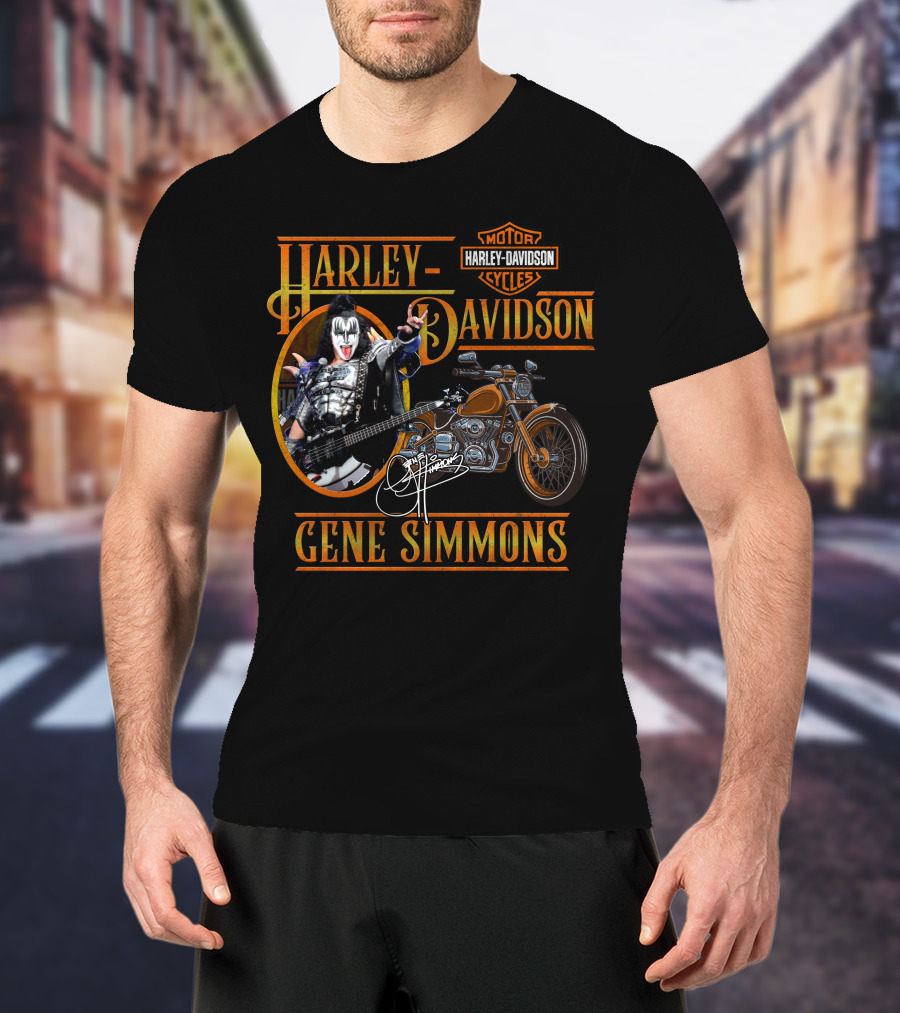Harley Davidson Gene Simmons Motorcycles T-Shirt