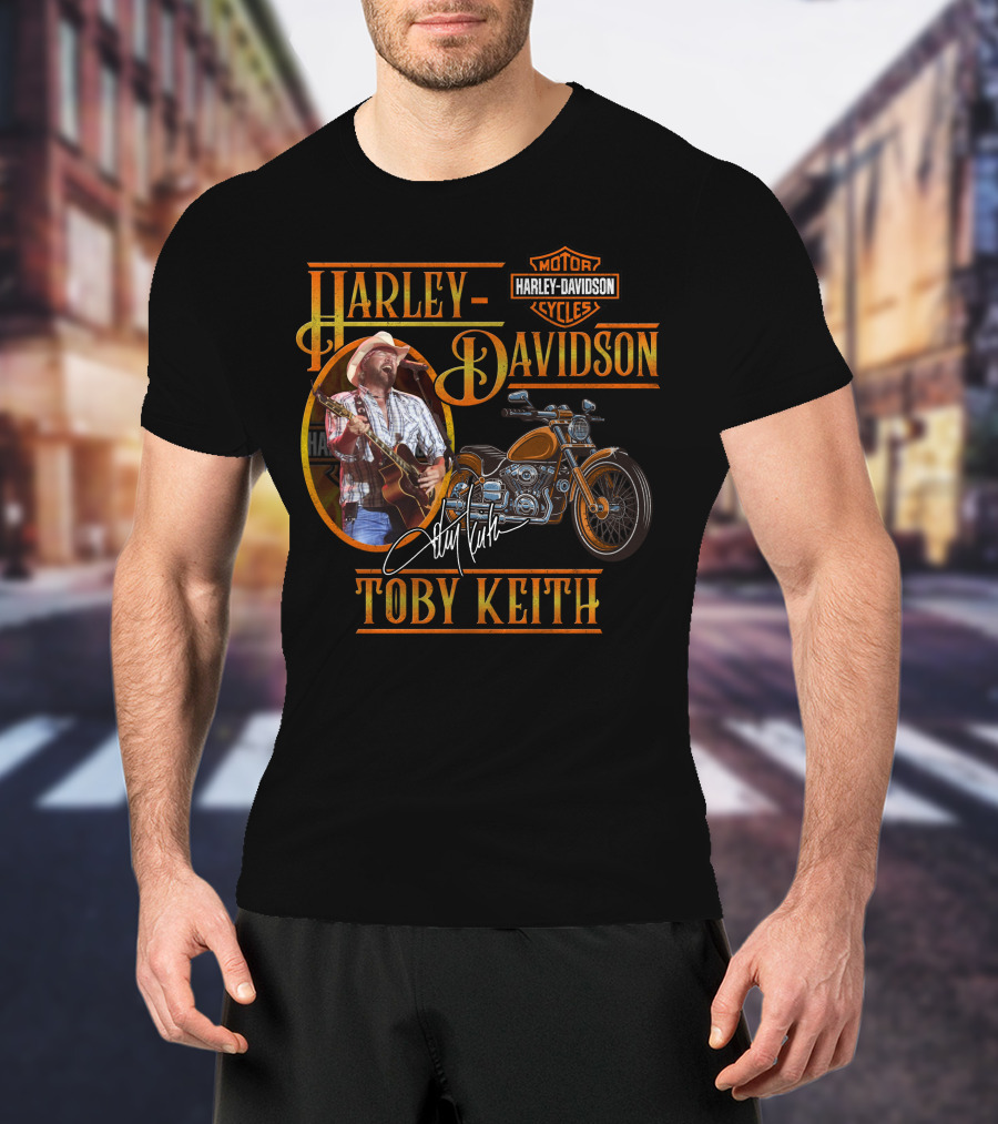 Harley Davidson Toby Keith Motorcycles Signature T-Shirt