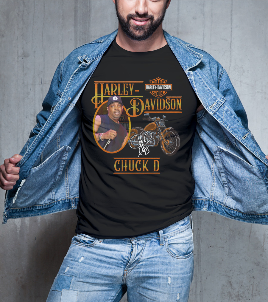 Harley Davidson Motorcycle Chuck D T-Shirt