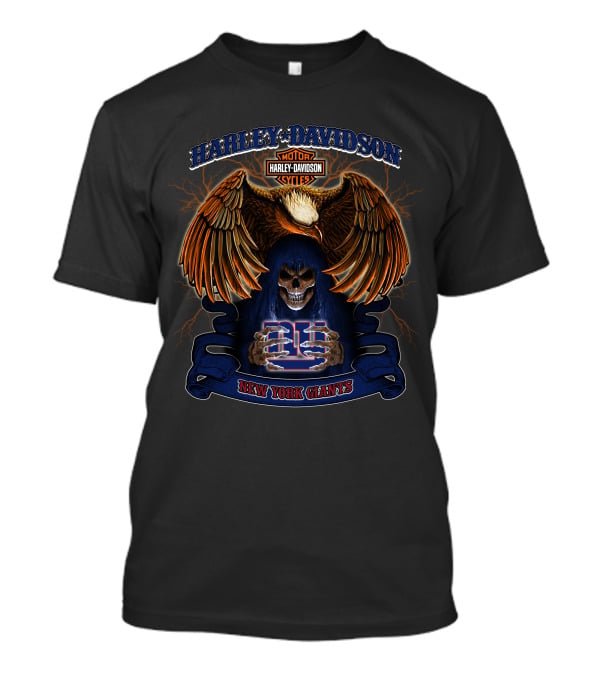 Harley Davidson Motor New York Giants Nfl T-Shirt
