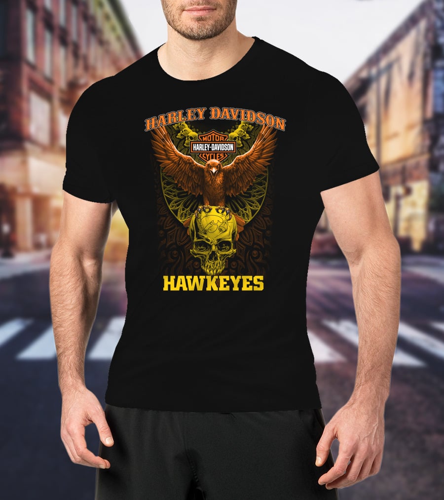 Harley Davidson Motor Hawkeyes Cycles T-Shirt
