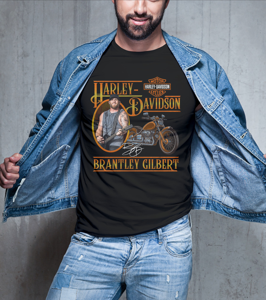 Harley Davidson Motorcycles Brantley Gilbert Signature Edition T-Shirt