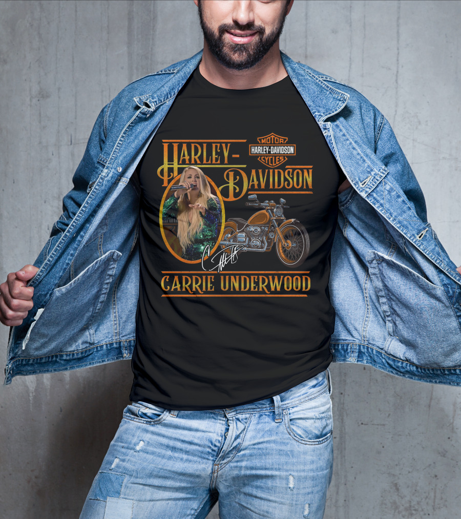 Harley Davidson Motorcycles Carrie Underwood Signature T-Shirt