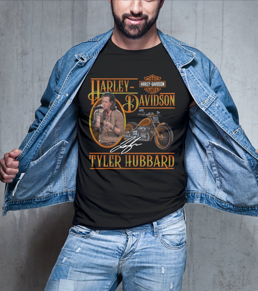 Harley Davidson Tyler Hubbard Motorcycles T-Shirt