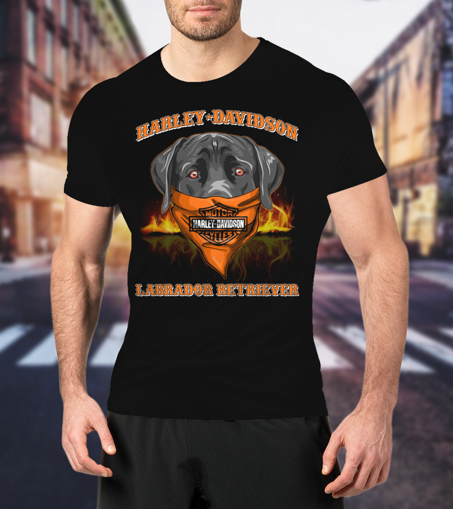 Harley Davidson Motor Cycles Labrador Retriever T-Shirt