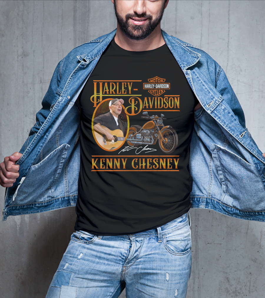 Kenny Chesney Harley Davidson Motor Cycles T-Shirt
