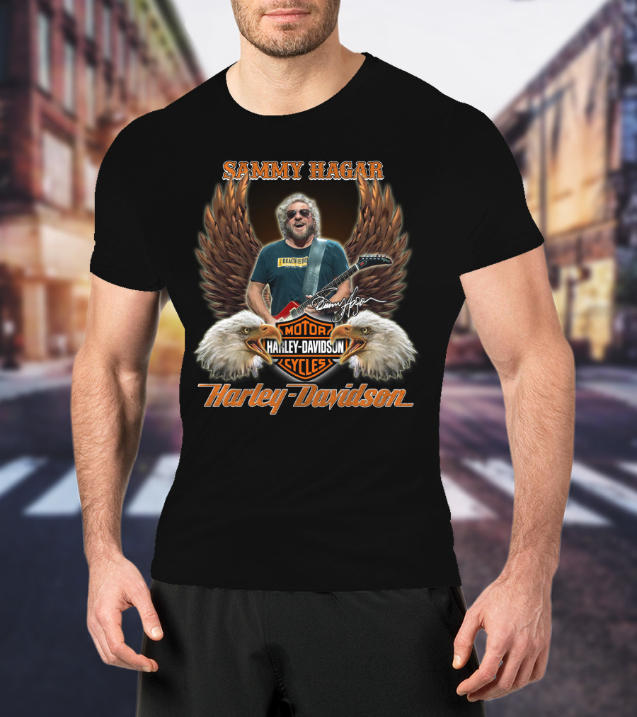 Sammy Hagar Harley Davidson Motorcycles Eagles T-Shirt