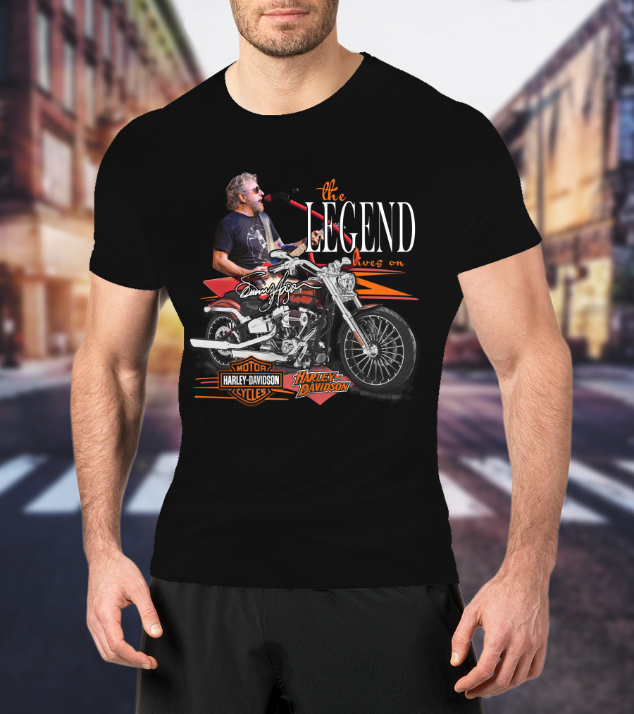 Sammy Hagar The Legend Lives On Harley Davidson Motor Cycles T-Shirt