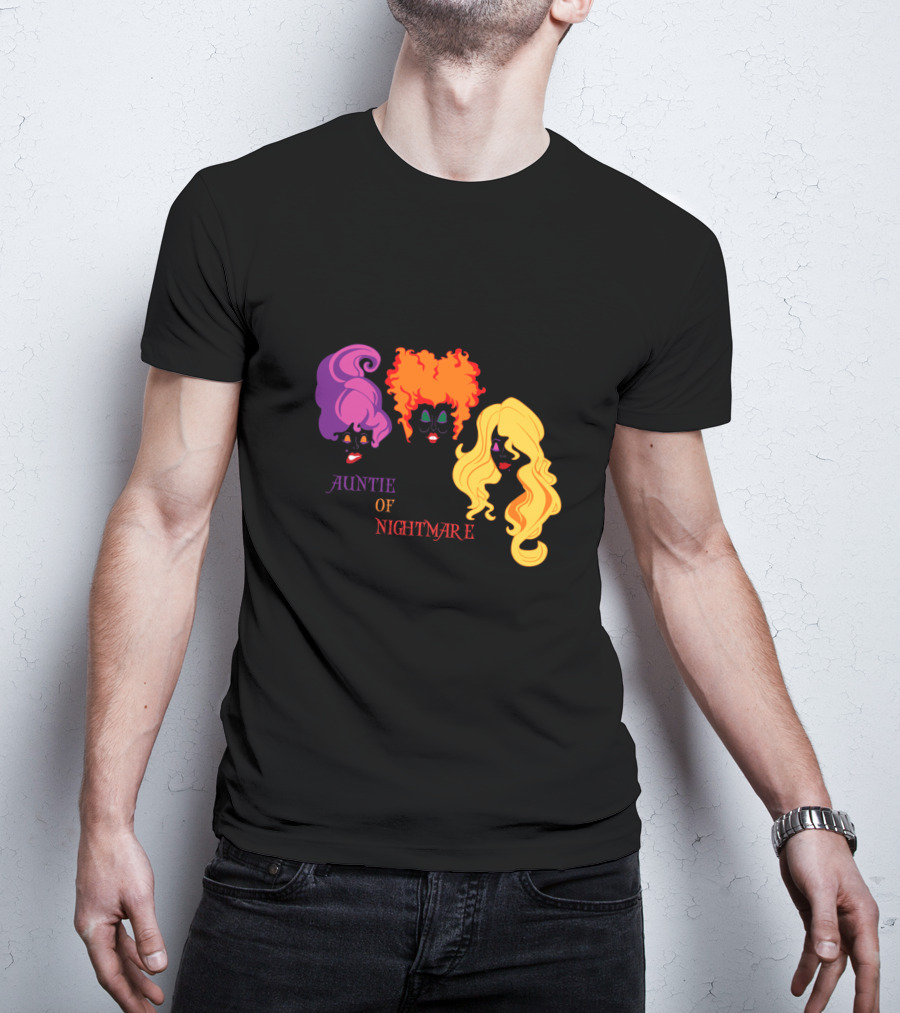 Auntie Of Nightmare Hocus Pocus Witches T-Shirt
