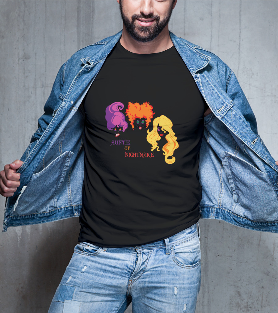 Auntie Of Nightmare Hocus Pocus Witches T-Shirt