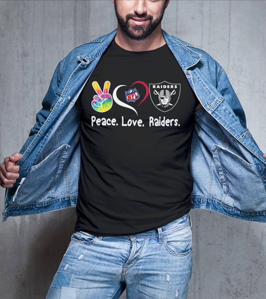 Peace Love NFL Raiders T-Shirt