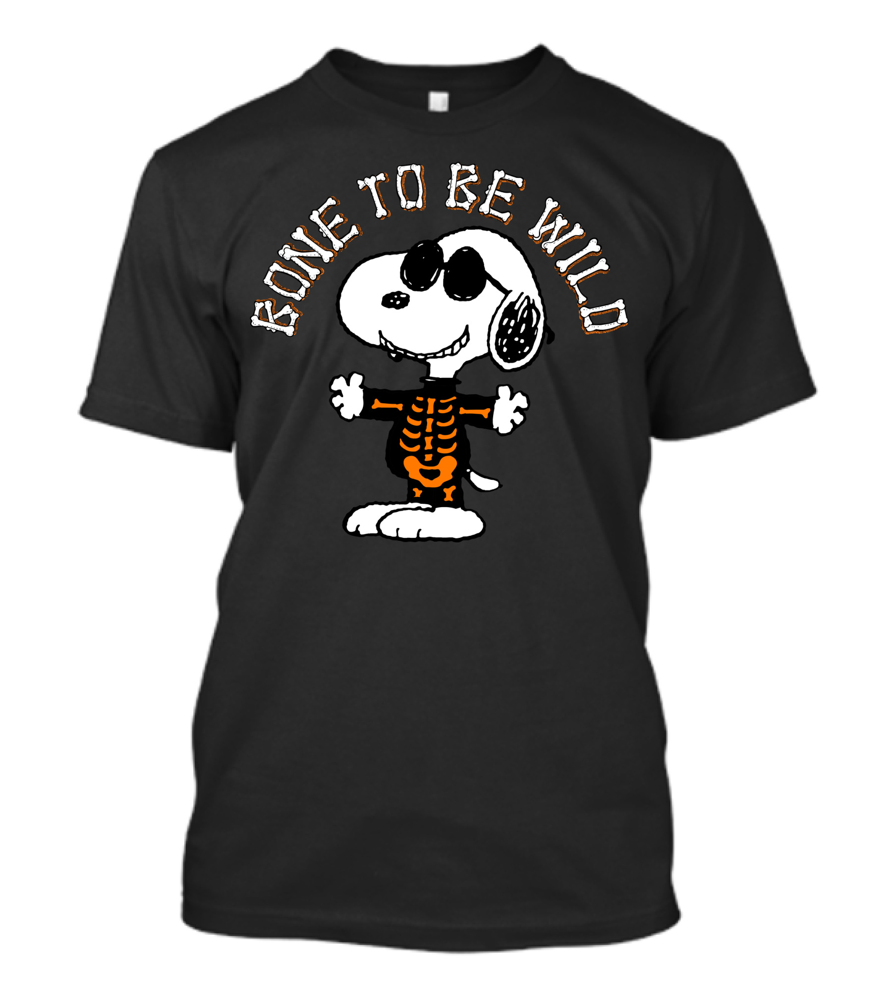 Halloween Snoopy Gone To Be Wild Skeleton Costume T-Shirt