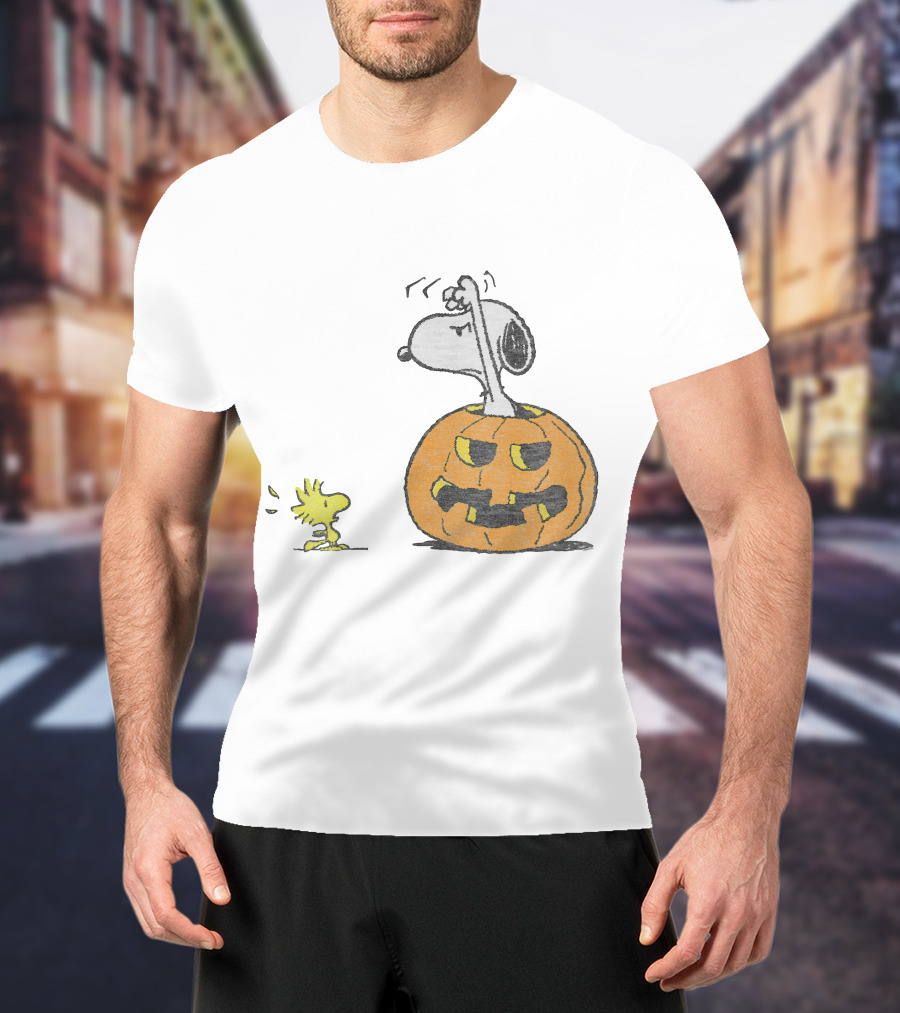 Halloween Snoopy Woodstock Pumpkin Peanuts T-Shirt