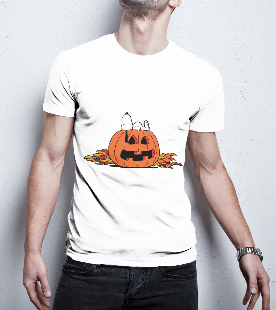 Snoopy Halloween Pumpkin Lantern T-Shirt