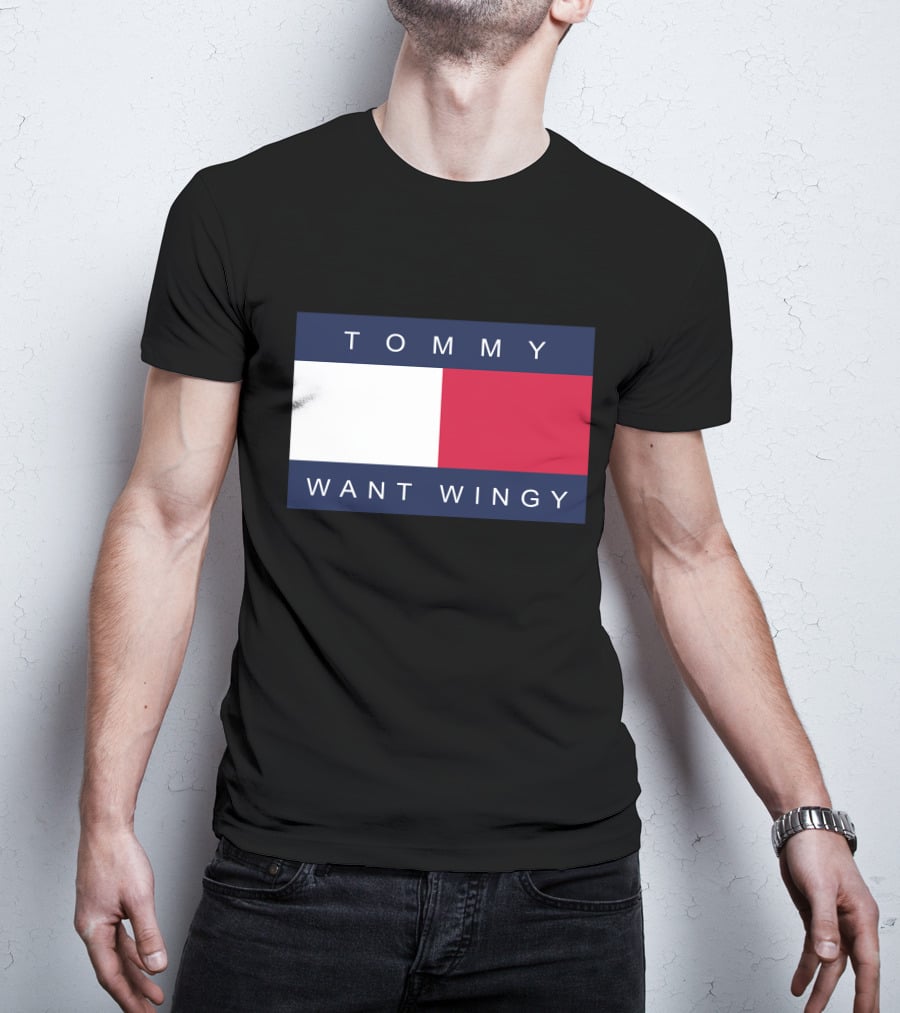 TOMMY WANT WINGY Red White Blue T-Shirt