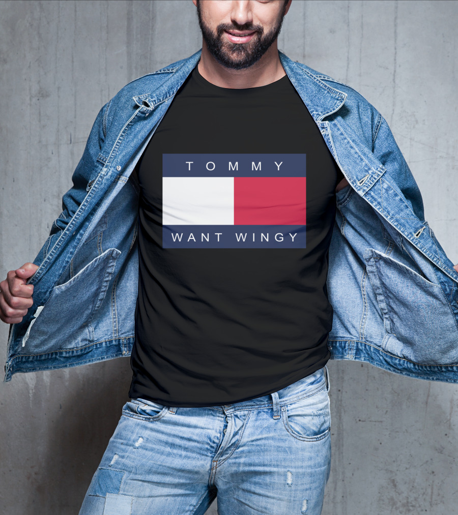 TOMMY WANT WINGY Red White Blue T-Shirt