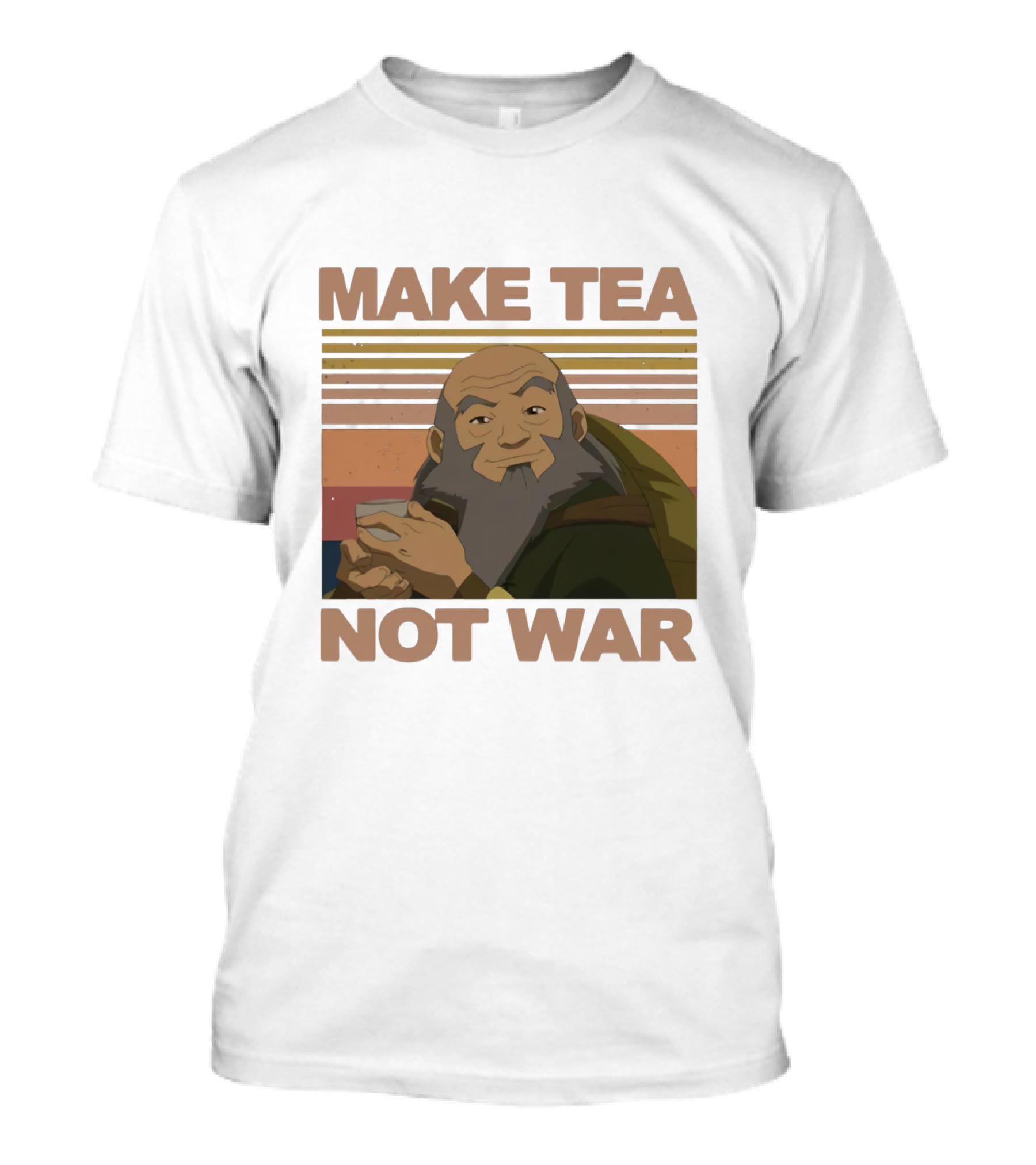 Uncle Iroh Make Tea Not War Retro T-Shirt