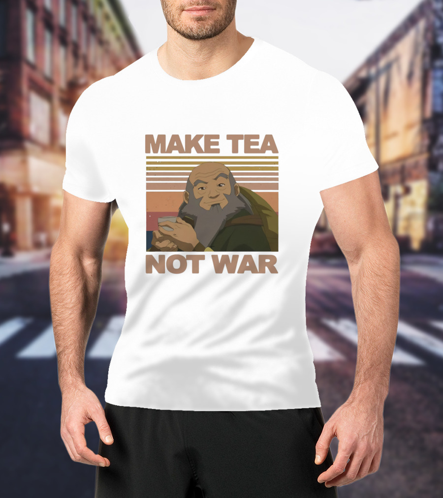 Uncle Iroh Make Tea Not War Retro T-Shirt
