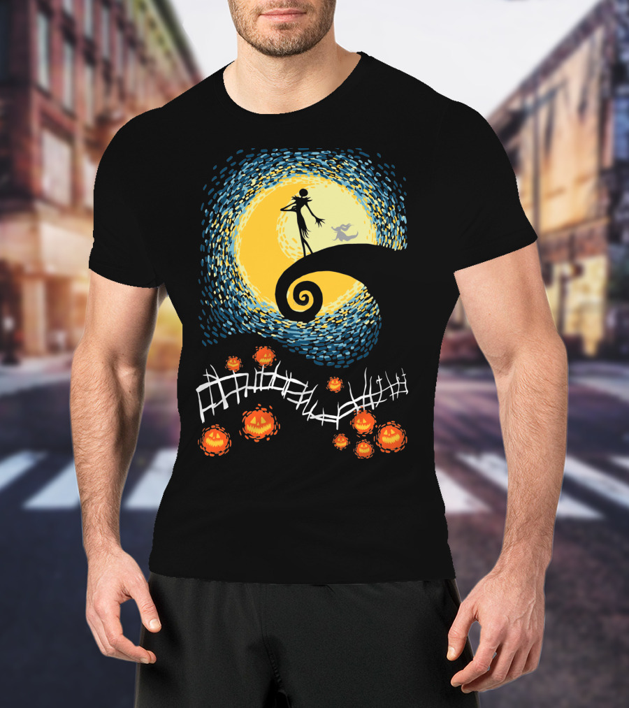 Starry Nightmare Before Christmas Van Gogh T-Shirt