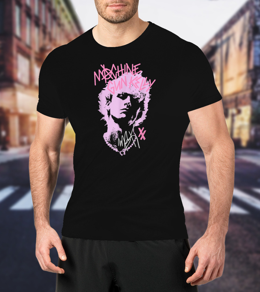 Machine Gun Kelly M.G.K Pink Silhouette XX Signature T-Shirt