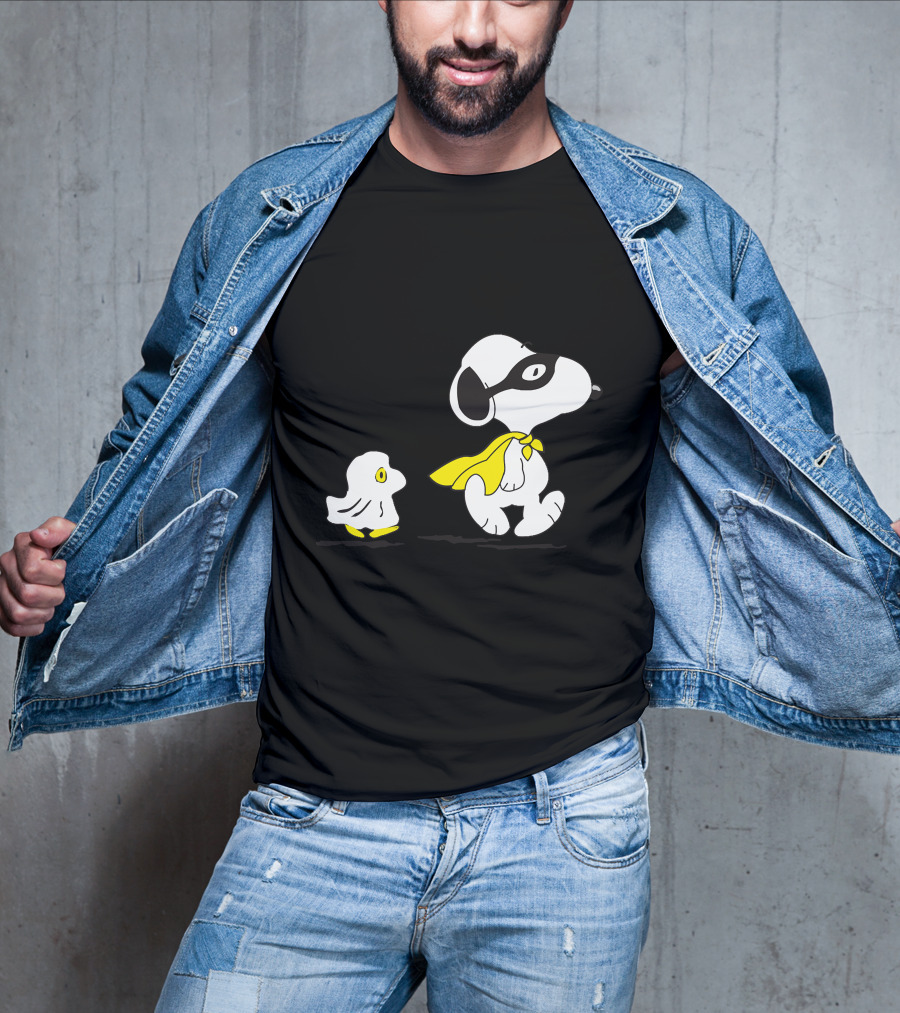 Snoopy Superhero With Woodstock Sidekick T-Shirt