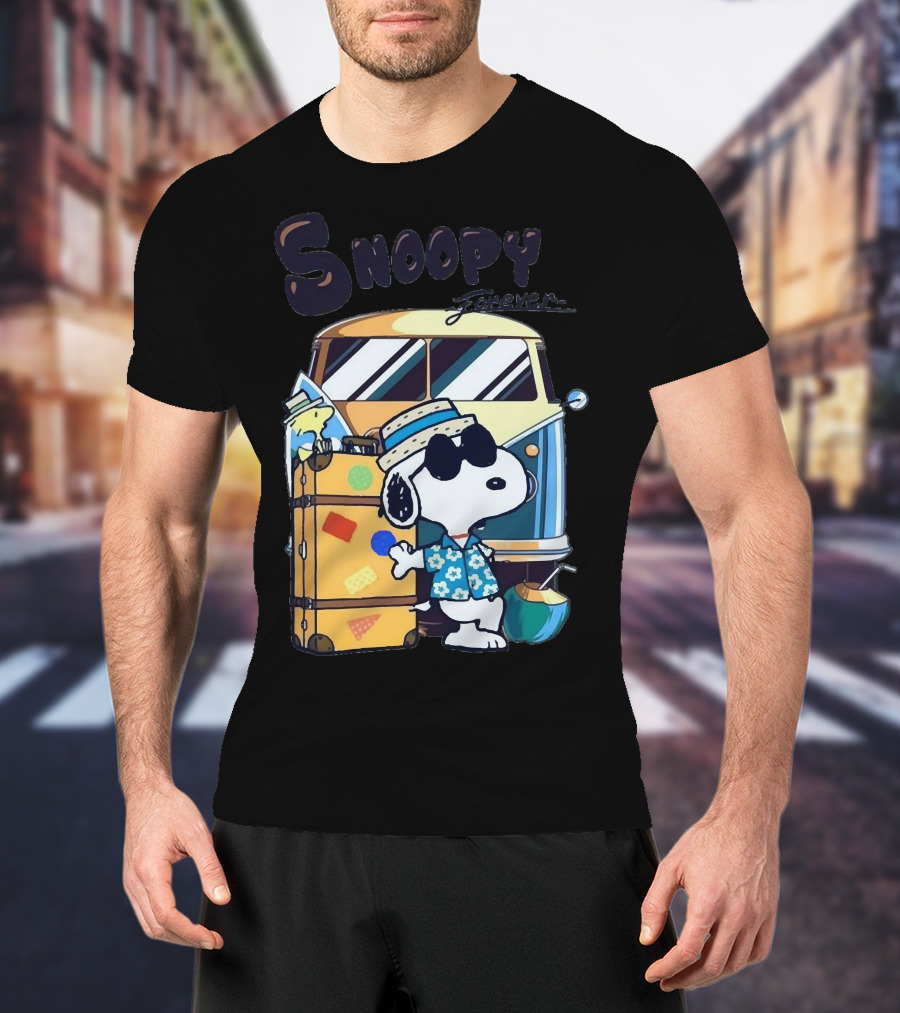 Snoopy Forever Vintage Travel Adventure T-Shirt