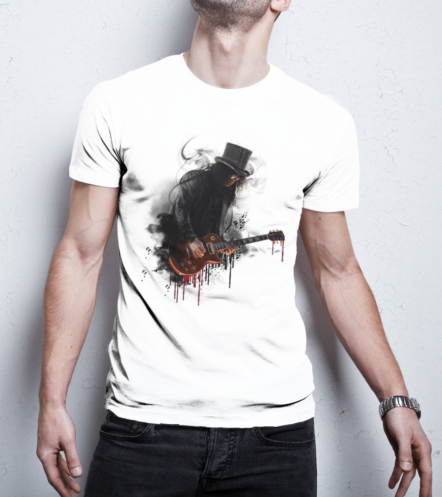 Guns N Roses Slash Heavy Metal Guitar Love Fans T-Shirt