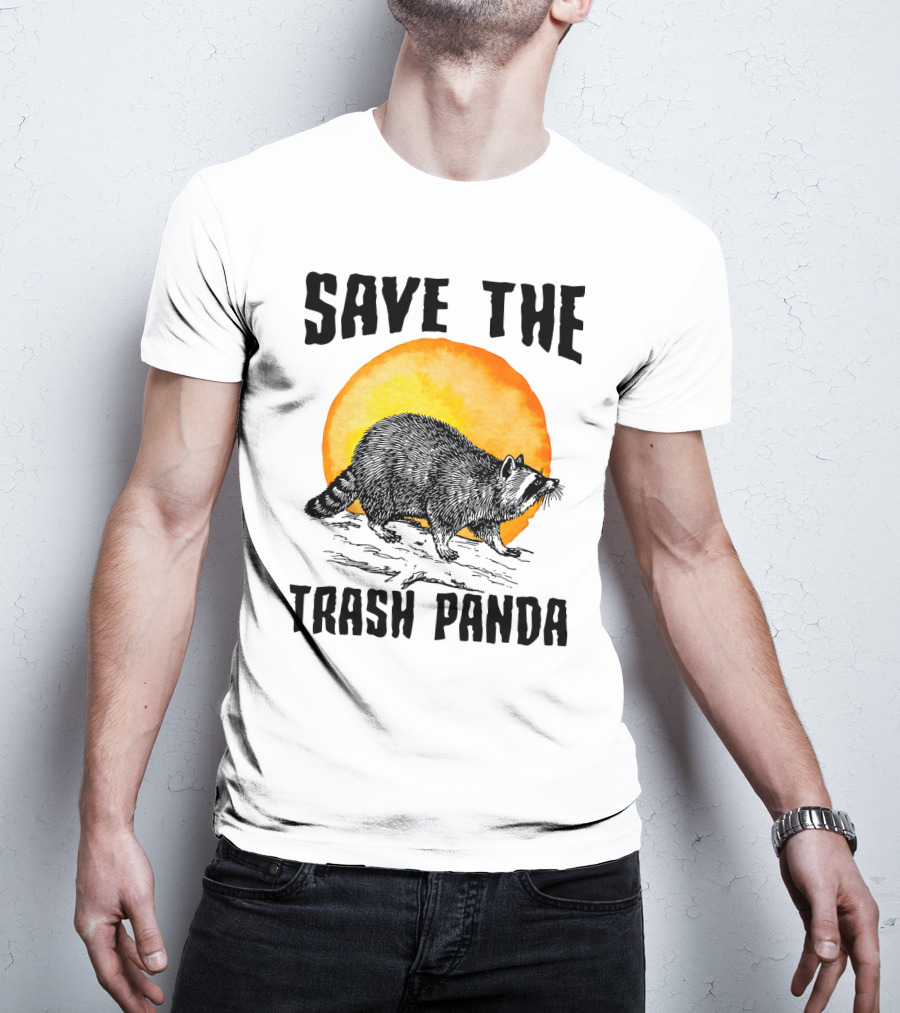 Save The Trash Panda Raccoon Raise Awareness Animal Conservation T-Shirt