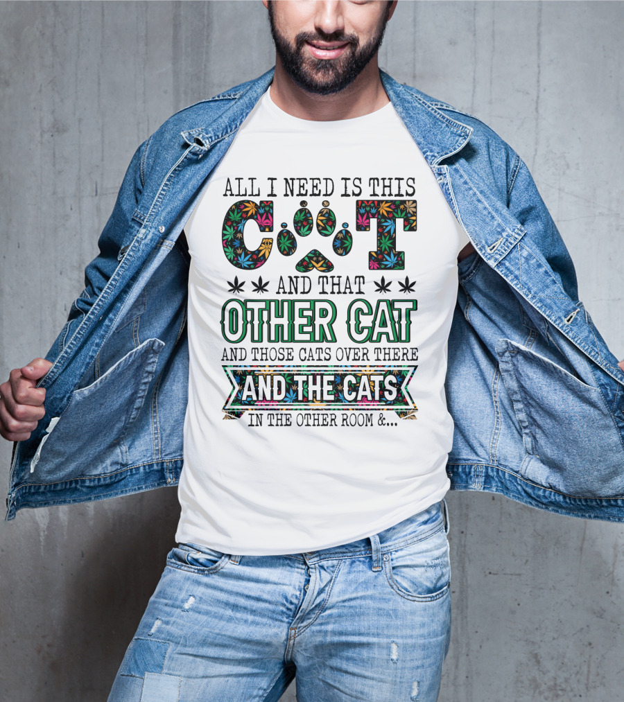 All I Need Is This Cat And That Other Cat And Those Cats Over There And The Cats In The Other Room T-Shirt