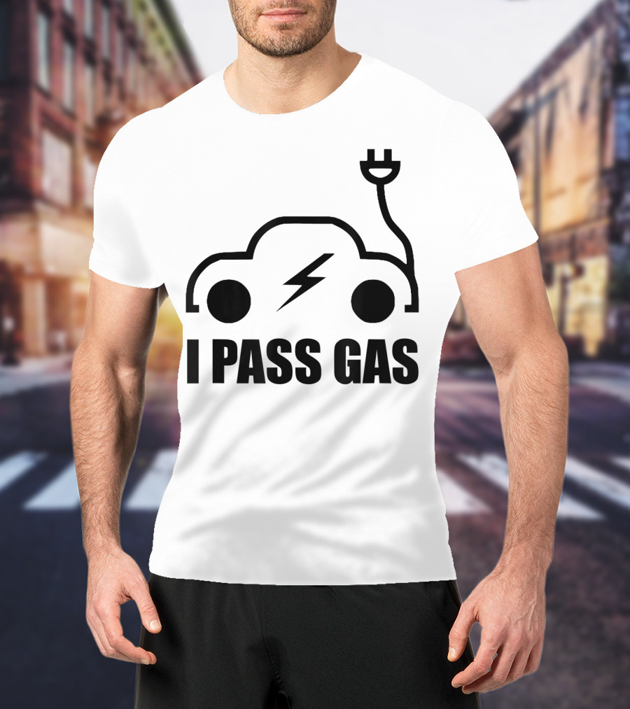 Electric Vehicle I Pass Gas Plug T-Shirt