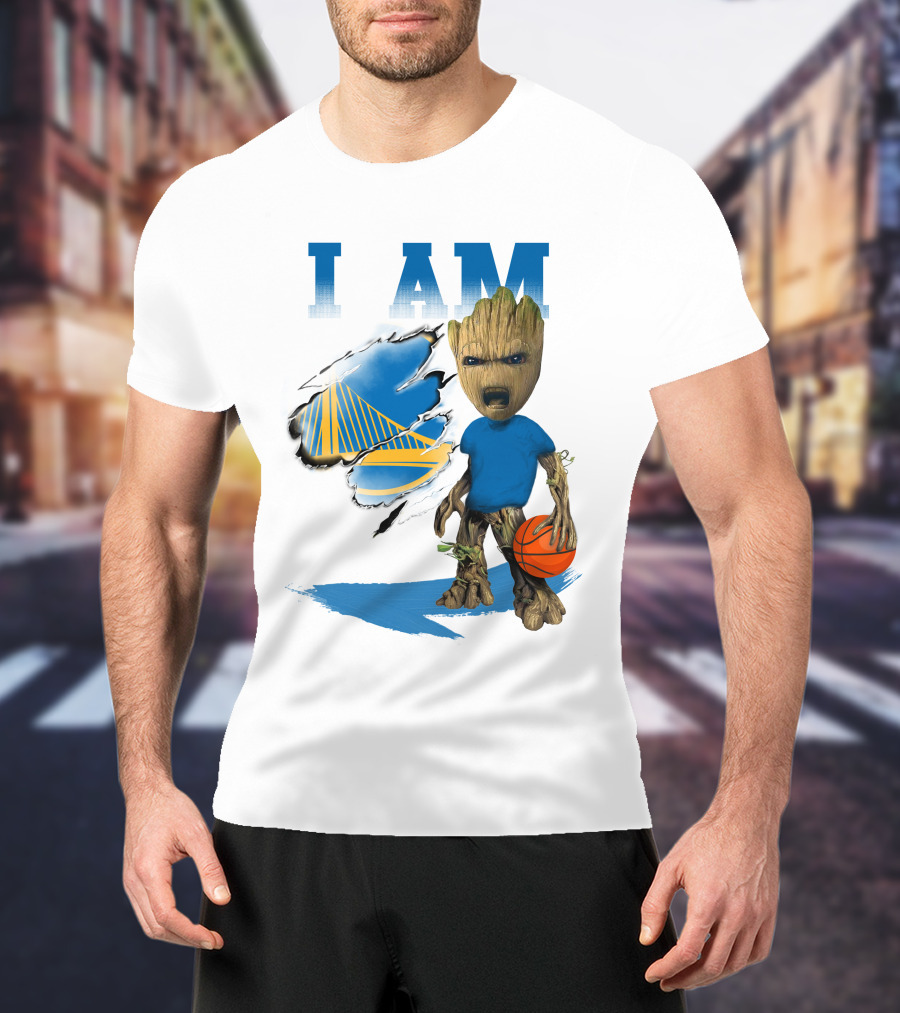 I Am Golden State Warriors Groot Basketball Character T-Shirt
